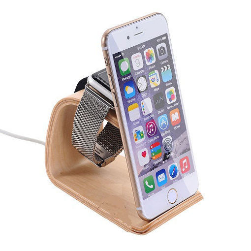 خرید استند شارژ اپل واچ و آیفون Samdi Wooden Apple Watch iPhone Charging Stand